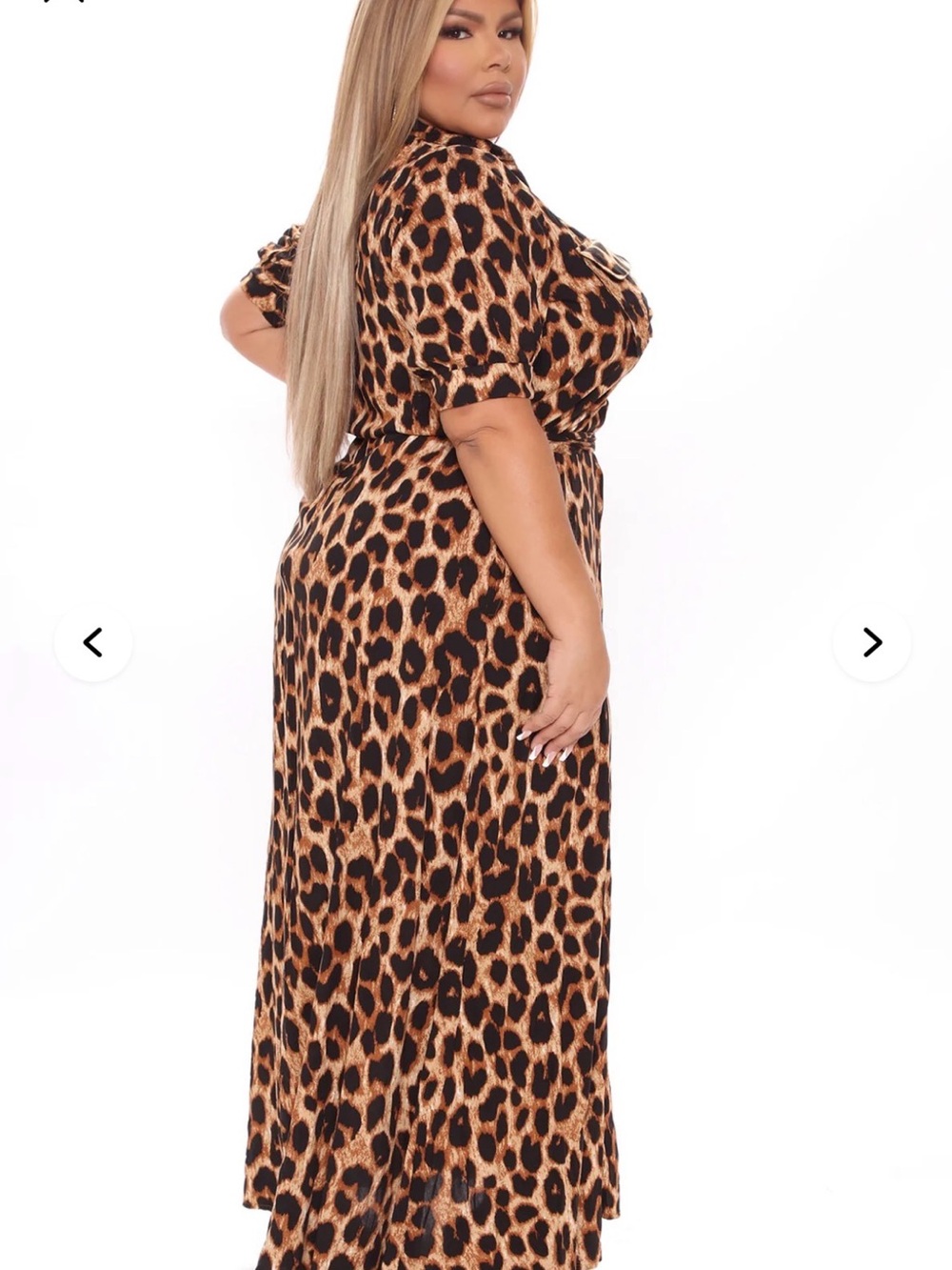 Leopard Print button up Maxi Dress - fashion nova - Picture 2 of 3